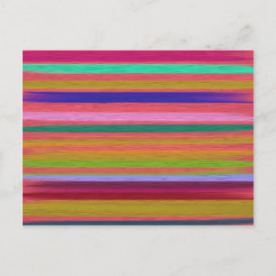 Rainbow abstrakt art rand modern vykort