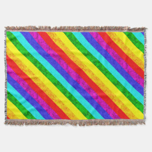 Rainbow abstrakt mönster filt