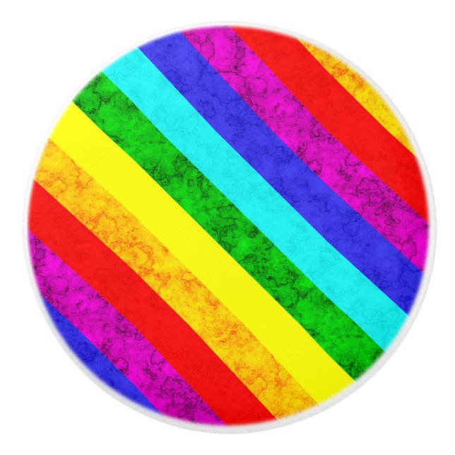 Rainbow abstrakt mönster knopp (Framsidan)