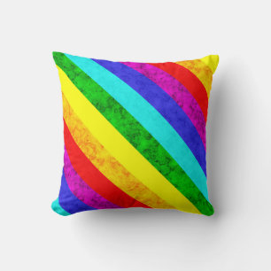 Rainbow abstrakt mönster kudde
