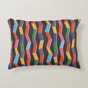 Rainbow abstrakt zig zag seamless mönster,hand pai prydnadskudde