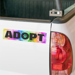 Rainbow adoptera ritavtryck bildekal