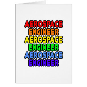 Rainbow Aerospace Ingenjör Hälsningskort