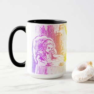 Rainbow Alice i Wonderland Tenniel Art Mugg