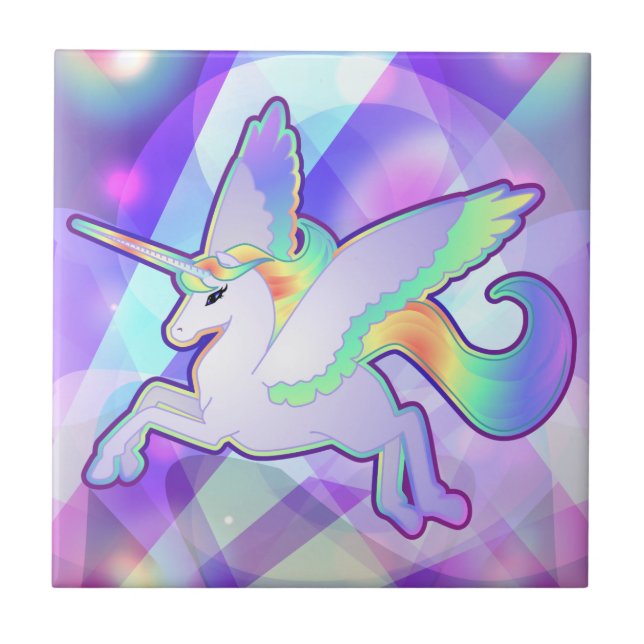 Rainbow Alicorn Kakelplatta (Framsidan)