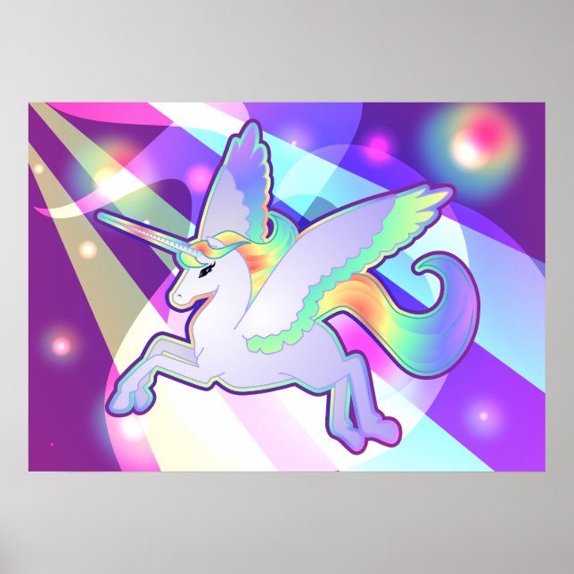 Rainbow Alicorn Poster (Framsidan)