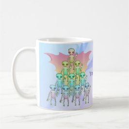 Rainbow Alien Kaffemugg