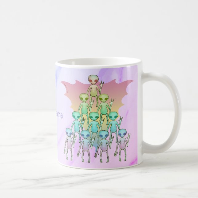 Rainbow Alien Kaffemugg (Höger)