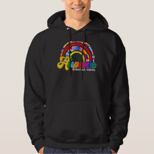 Rainbow All Land Flaggor National Hispanic Heri Hoodie