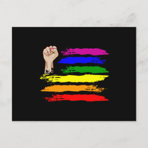 RAINBOW ALLY LGBT Pride Month HGBTQ Rainbow Flagga Vykort