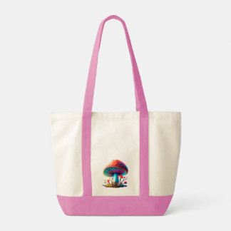 Rainbow Amanita Muscaria Tote Bag Tygkasse