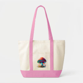 Rainbow Amanita Muscaria Tote Bag Tygkasse