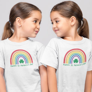 Rainbow and Shamrock St. Patrick's Day T Shirt