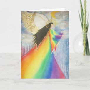 Rainbow Angel Kort