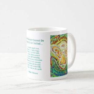 Rainbow Angel Vad cancer inte kan göra kaffe Mugg