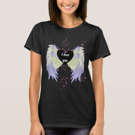 rainbow angel wings t shirt