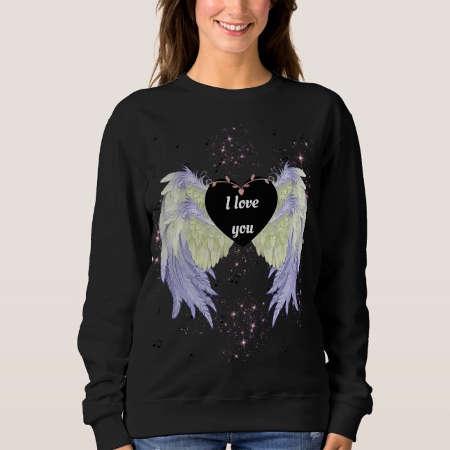 Rainbow angel wings t shirt (Framsida)