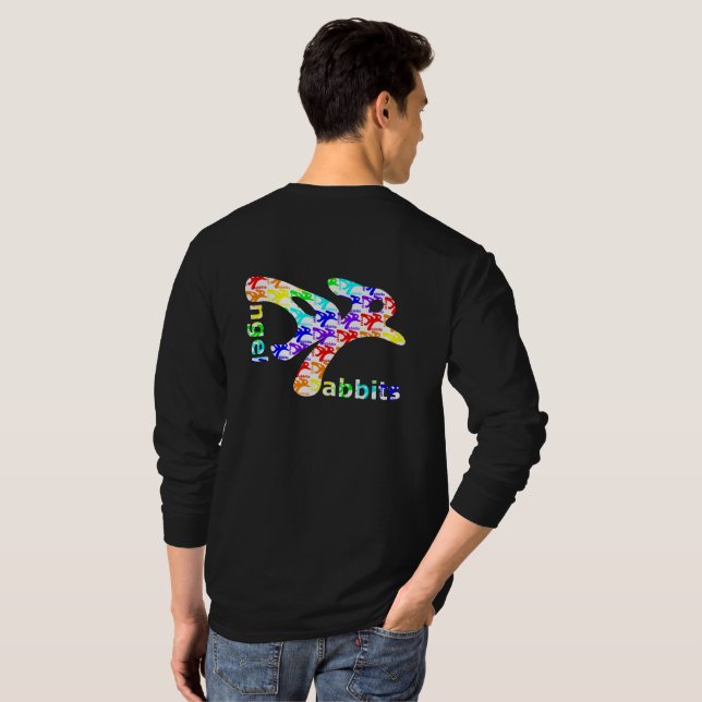 Rainbow AngelRabbits in AngelRabbit Tee Shirt (Hel baksida)