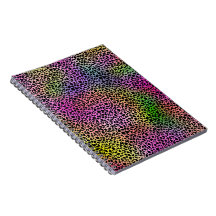 Rainbow Animal Print Spiral bärbar dator