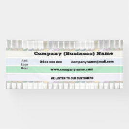 Rainbow Anpassningsbar Company Banner med Logotyp