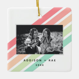 Rainbow Anpassningsbar Personlig Photo Ornament