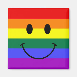Rainbow Ansikte Magnet