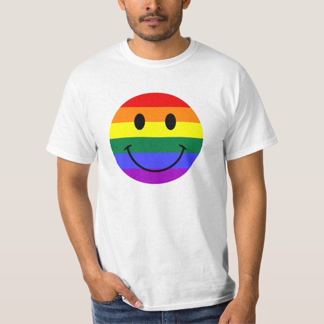 Rainbow Ansikte T-shirt (Framsida)