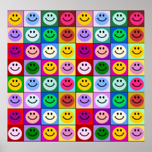 Rainbow ansikte-torg poster
