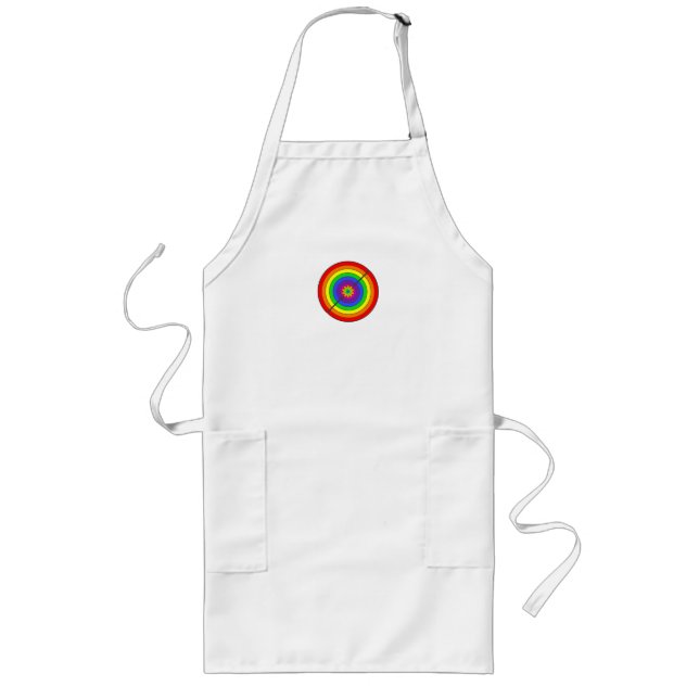 Rainbow Apron Långt Förkläde (Framsidan)