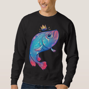 Rainbow Arowana Fish 378 Lång Ärmad Tröja