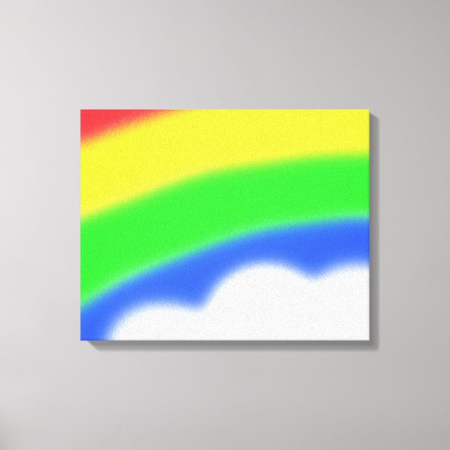 Rainbow Art Wrapped Canvas (Framsida)