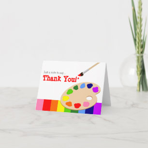 Rainbow Artist Palette - tackkort