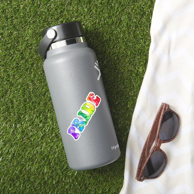 Rainbow Artistic Pride Kisscut Sticker Klistermärken (HydroFlask Insitu)