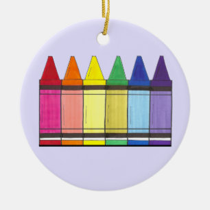 Rainbow Artists Kritor School Art Teacher Gift Julgransprydnad Keramik