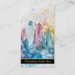 *~* Rainbow Artsy QR Drip Crystals AP90 Guld Visitkort