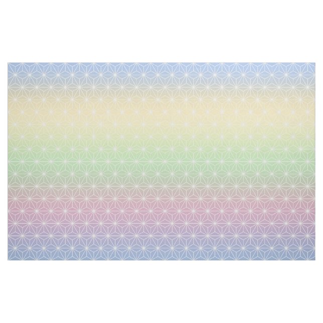 Rainbow Asanoha (stor ) Tyg (Yard)