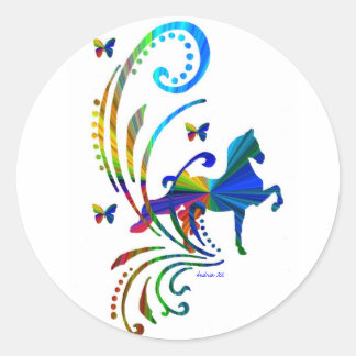 Rainbow ASB Runt Klistermärke