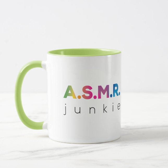 Rainbow ASMR junkie Mugg (Vänster)