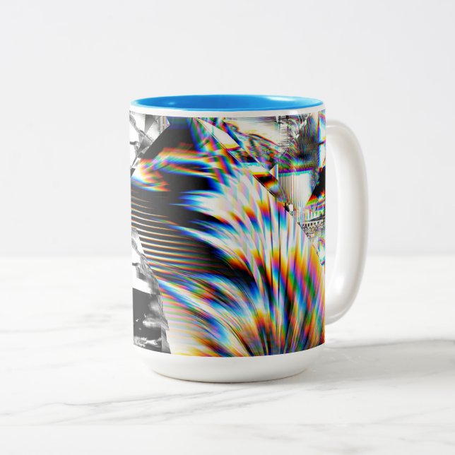 Rainbow Assault  Two-Tone Coffee Mug Två-Tonad Mugg (Framsida höger)