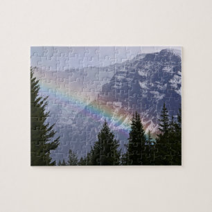 Rainbow at Glacier National Park - Mountains Pussel