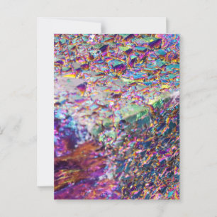 Rainbow Aura Crystals Vykort