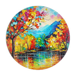 Rainbow Autumn Sjö Art