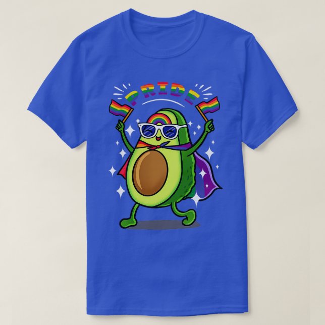 Rainbow Avocado 5 T Shirt (Design framsida)