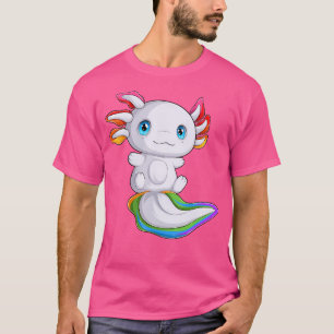 Rainbow Axolotl Mexican Salamander Cute Amphibian T Shirt