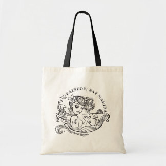 Rainbow Babes Black & White Tote Tygkasse