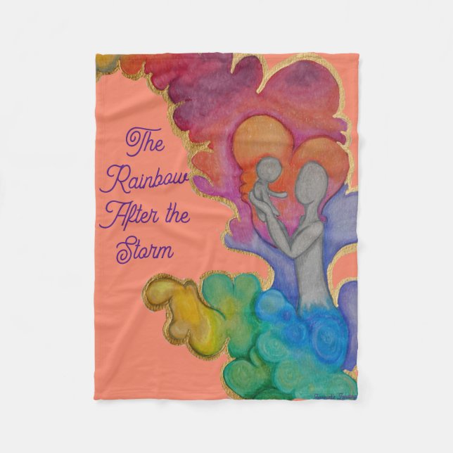 Rainbow Baby Fleece Blanket (Framsidan)