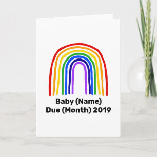 Rainbow Baby Gravid annonscertifikat Kort