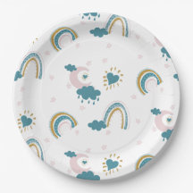 Rainbow Baby Pastel Mönster - Whimsical Nursery