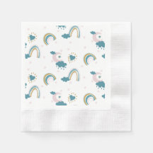 Rainbow Baby Pastel Mönster - Whimsical Nursery