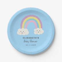 Rainbow Baby Shower Boy Cute Pastel Whimsical